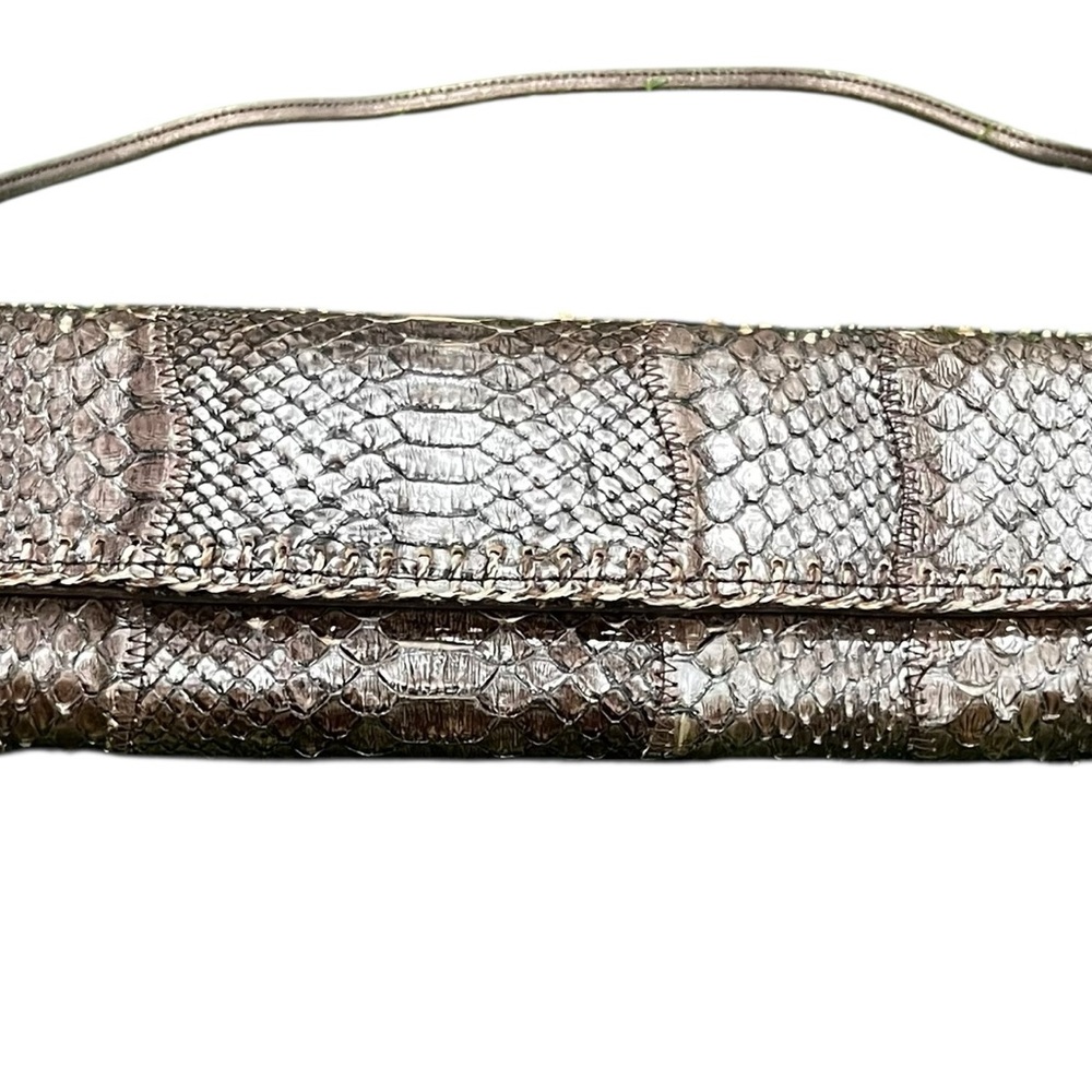 Carlis Falchi Snakeskin Wristlet Handbag - Picture 4 of 14